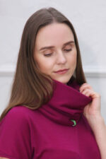 apvalus šalikas iš merino vilnos