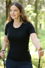 juodi termo marskineliai moterims is merino vilnos