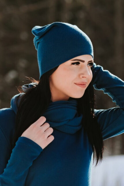 kepurė bėgimui moteriška iš merino vilnos