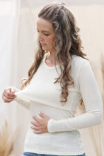 maitinimo marškinėliai baltos spalvos