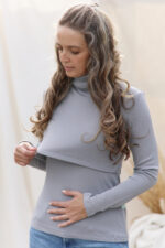 maitinimo marškinėliai aukštu kaklu