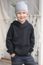 merino vilnos džemperis su gobtuvu