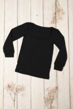 merino vilnos golfai vaikams – šilti vaikiški golfiukai juodos spalvos