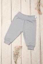 Kelnytės kūdikiui iš 100% merino vilnos, pilkos spalvos