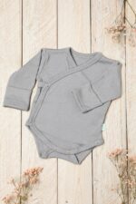 Merino vilnos smėlinukas kūdikiui – pilkas