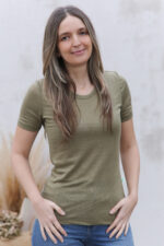 moteriški trumparankoviai marškinėliai