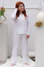 moteriškos lino pižamos