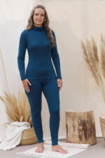 termo timpos moterims iš merino vilnos jūros spalvos