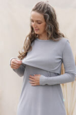 žindymo rūbai pilki iš merino vilnos