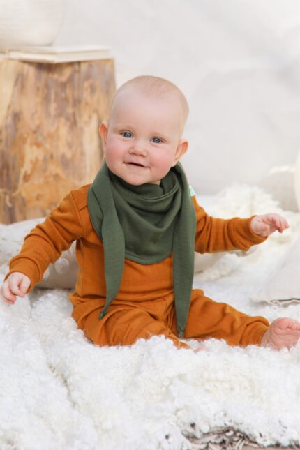 Kaklaskarės vaikams iš 100% merino vilnos