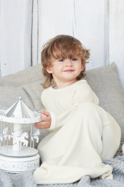 kūdikio miegmaišis iš merino vilnos