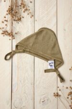 lino kepurė naujagimiui