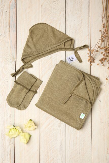 Lino rinkinys naujagimiui iš lino