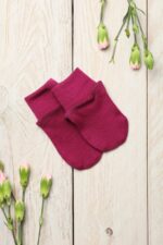 Merino vilnos pirštinės kūdikiui iš merino vilnos