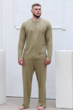 pižama iš lino vyrams