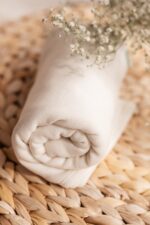 Pledas naujagimiui iš merino vilnos su šilku, švelnus pledukas kūdikiui