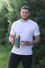 vyriški lininiai marškinėliai vasarai