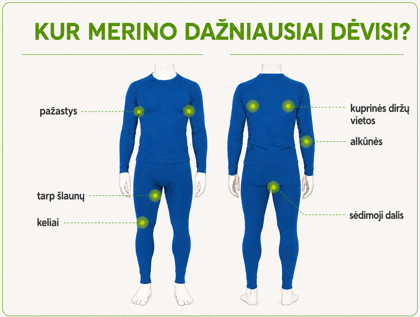 merino vilnos trinties vietos